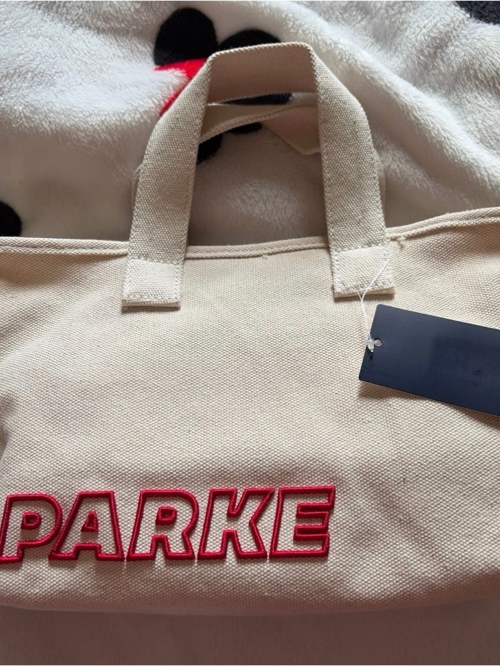 Parke Cream Canvas Tote